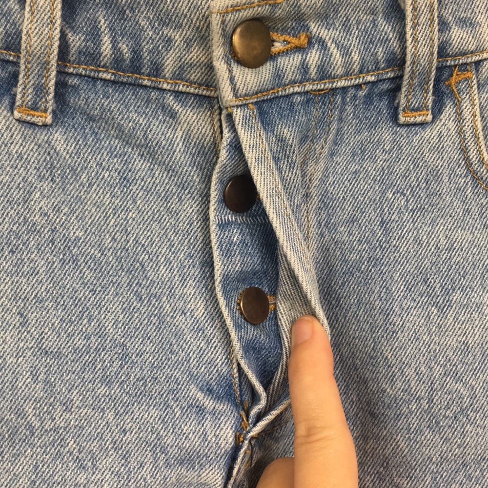 American Apparel Jeans Blue Jean Cut Off Shorts 26 - Picture 5 of 8